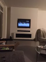 Sfeerhaard in gezellige woonkamer